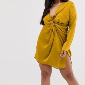 ☆Satin twist know dress☆